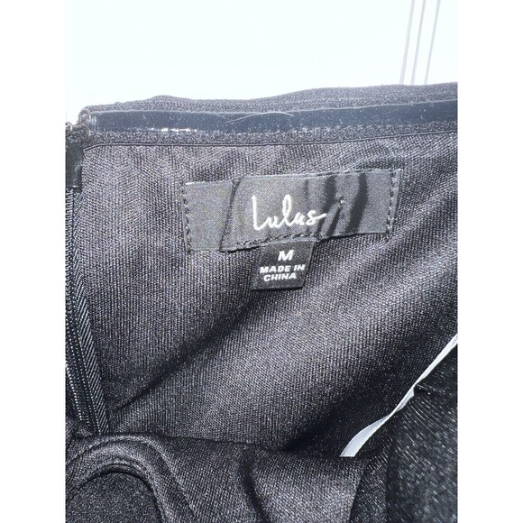 Lulus Maxi Dress Womens M Iconic Excellence Strapless Asymmetrical Column Formal - Picture 6 of 12